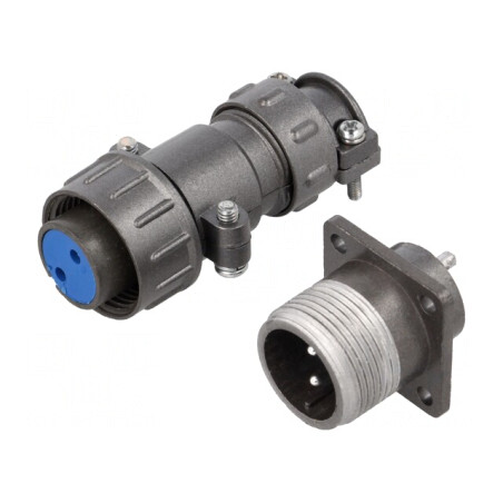 Conector Circular Soclu și Mufă 2 PIN 5A | Electronic-mag.ro | Componente Electronice