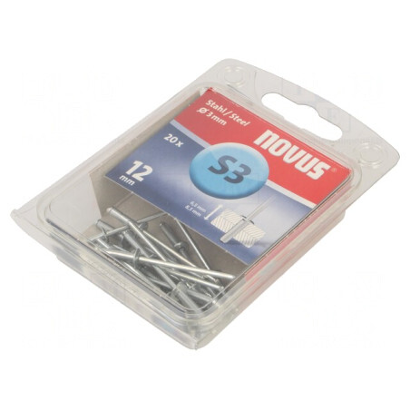 Diblu oțel 3mm x 12mm - Set 20 buc. | Electronic-mag.ro | Componente Electronice