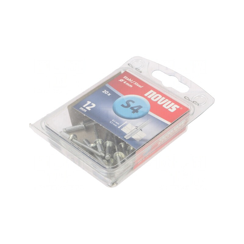 Diblu oțel 4mm x 12mm 20buc | Electronic-mag.ro | Componente Electronice