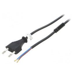 Cablu Alimentare 1.5m Negru 2.5A 250V | Electronic-mag.ro | Componente Electronice