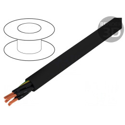 Cablu electric ÖPVC-JZ 5x1,5mm2 neecranat negru 600V 1kV