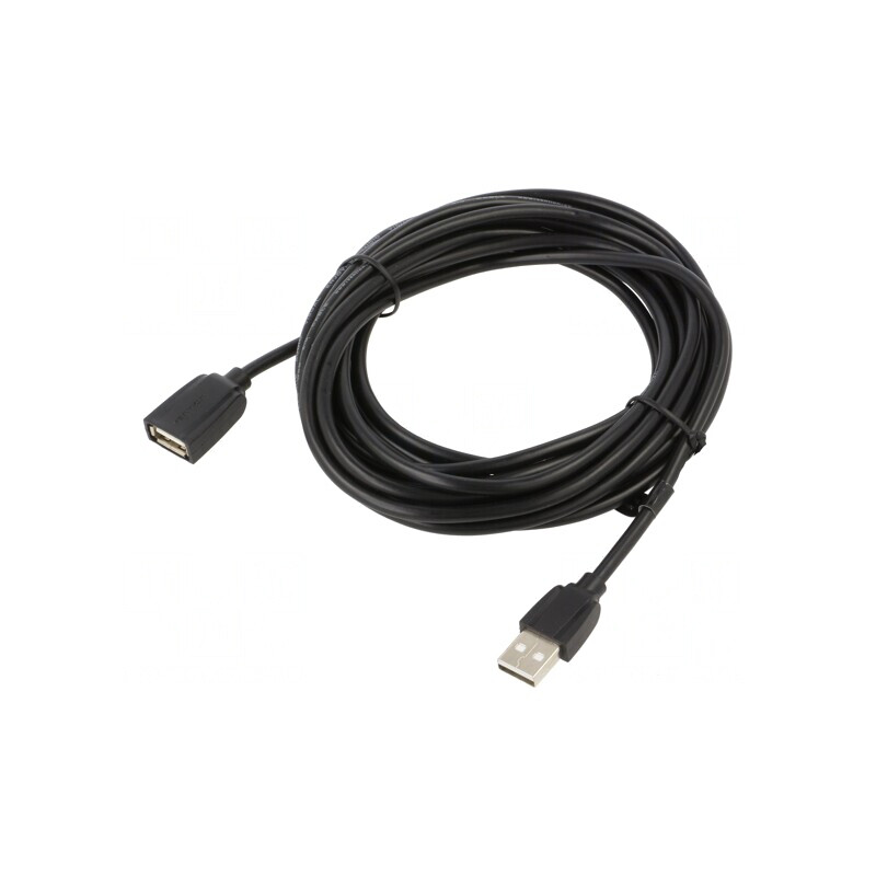 Cablu USB 2.0 5m Negru | Electronic-mag.ro | Componente Electronice Cablu USB 2.0 5m Negru | Electronic-mag.ro | Componente Electronice