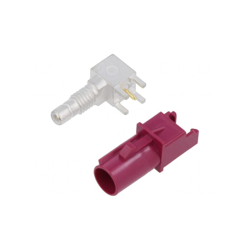 Conector FAKRA Tată PCB THT 50Ω 6GHz | Electronic-mag.ro | Componente Electronice