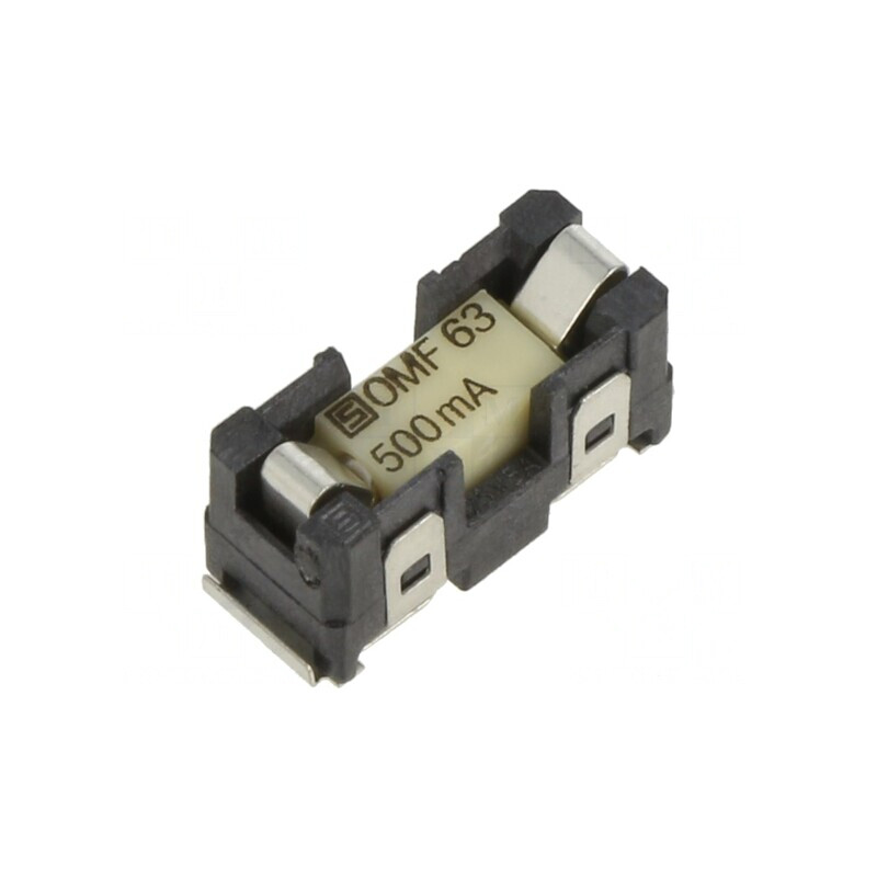 Clemă siguranțe cilindrice termoplast 500mA -40÷85°C SMT | Electronic-mag.ro | Componente Electronice