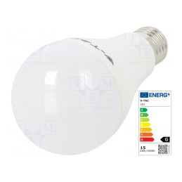 Lampă LED alb rece 15W E27 1250lm 6400K | Electronic-mag.ro | Componente Electronice