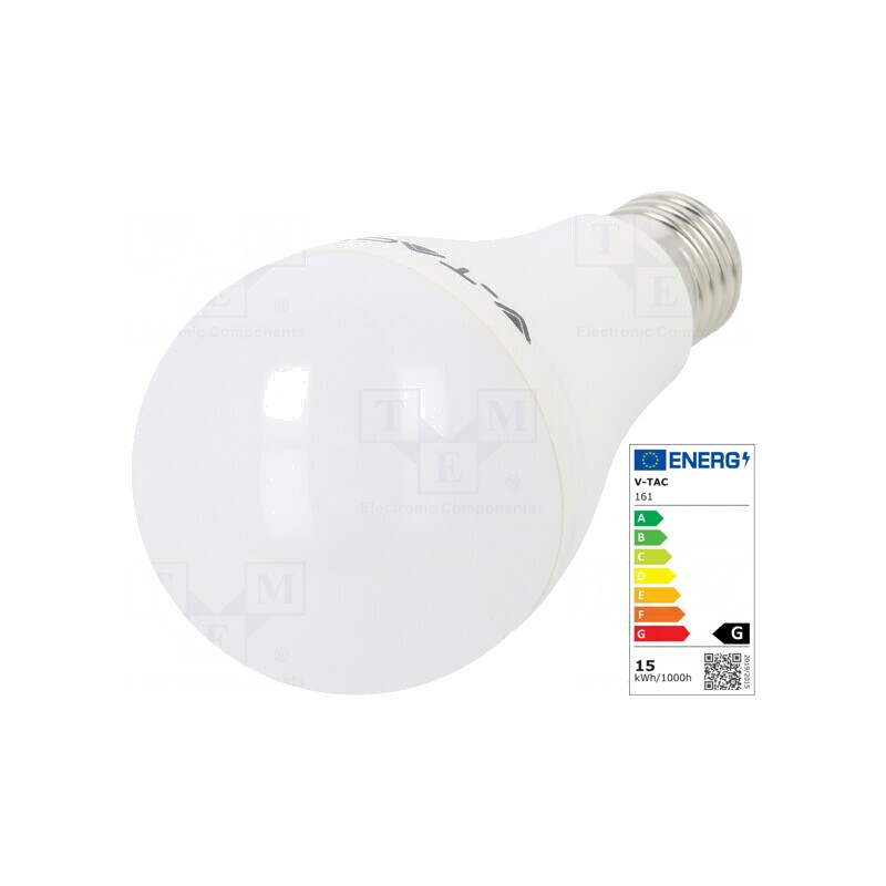 Lampă LED alb rece 15W E27 1250lm 6400K | Electronic-mag.ro | Componente Electronice