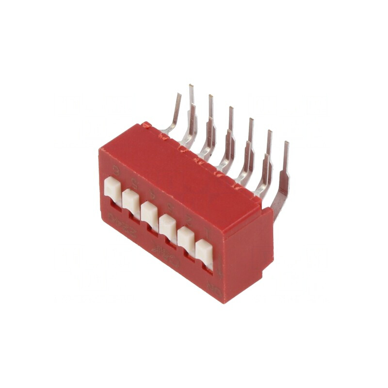 Comutator DIP-SWITCH 6 Secțiuni OFF-ON 25VDC | Electronic-mag.ro | Componente Electronice