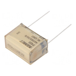 Condensator de Hârtie X2 470nF 275VAC THT | Electronic-mag.ro | Componente Electronice