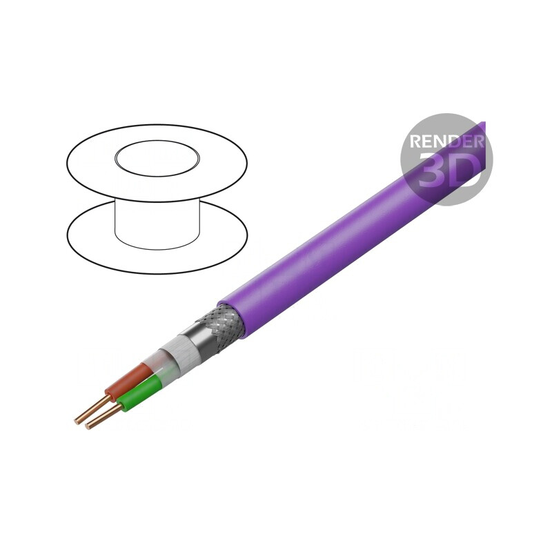 Cablu PROFIBUS 1x2x22AWG Cu PVC Violet CPR Eca | Electronic-mag.ro | Componente Electronice Cablu PROFIBUS 1x2x22AWG Cu PVC Violet CPR Eca | Electronic-mag.ro | Componente Electronice