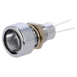 Lampă LED plată albă pentru PCB IP67 Ø8,2mm | Electronic-mag.ro | Componente Electronice
