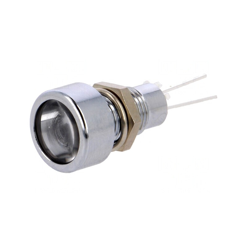 Lampă LED plată albă pentru PCB IP67 Ø8,2mm | Electronic-mag.ro | Componente Electronice