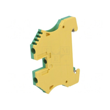 Conector Șine Galben-Verde 4mm2 2 Borne TS35 | Electronic-mag.ro | Componente Electronice