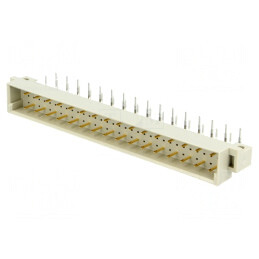 Soclu DIN 41612 tip C tată 32 PIN 90° THT | Electronic-mag.ro | Componente Electronice