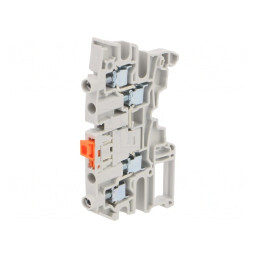 Terminal Îmbinare Șine 0,2-6mm2 2 Borne Gri 6mm | Electronic-mag.ro | Componente Electronice
