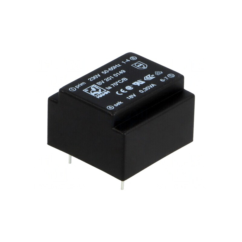 Transformator Încapsulat 0,35VA 230VAC 18V 19mA PCB | Electronic-mag.ro | Componente Electronice Transformator Încapsulat 0,35VA 230VAC 18V 19mA PCB | Electronic-mag.ro | Componente Electronice