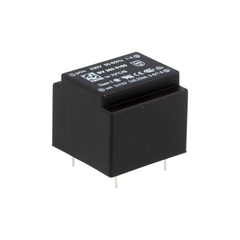 Transformator încapsulat 0,5VA 230V AC la 12V DC PCB | Electronic-mag.ro | Componente Electronice