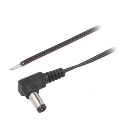 Cablu Alimentare 5.5/2.1mm Negru 1.5m | Electronic-mag.ro | Componente Electronice