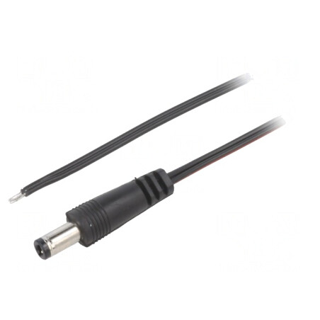 Cablu Alimentare DC 5,5/2,5 Negru 1,5m | Electronic-mag.ro | Componente Electronice