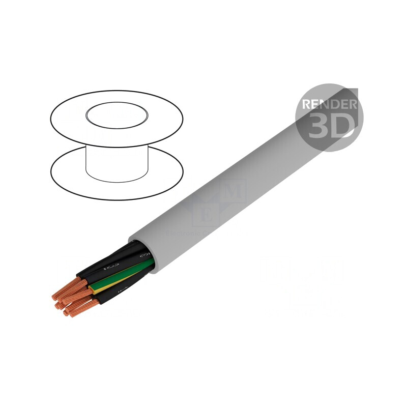 Cablu JZ-500 8G1mm2 neecranat 300V/500V Cu Gri Clasa 5 | Electronic-mag.ro | Componente Electronice Cablu JZ-500 8G1mm2 neecranat 300V/500V Cu Gri Clasa 5 | Electronic-mag.ro | Componente Electronice