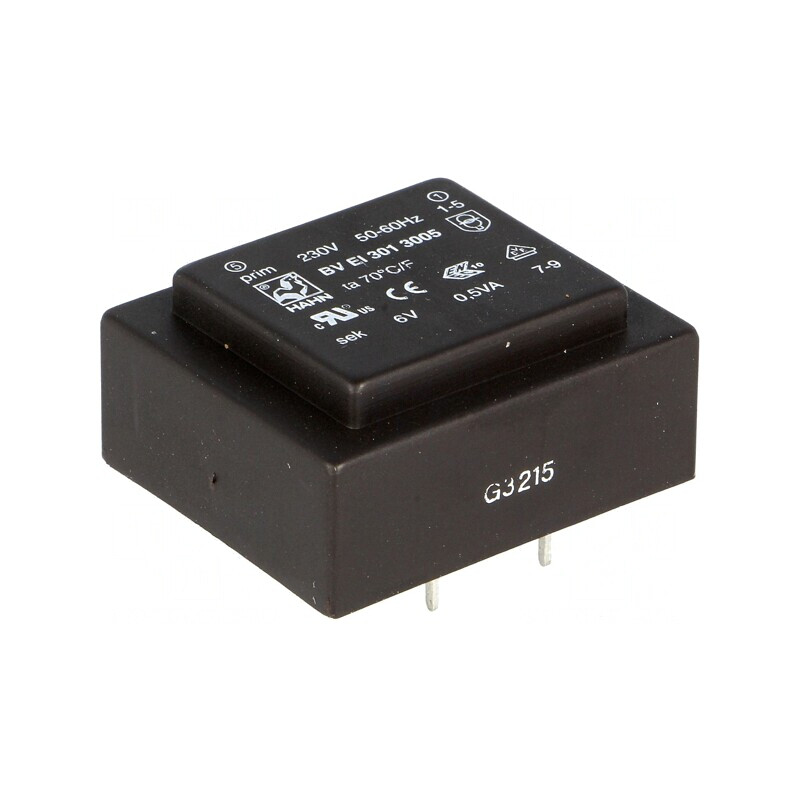 Transformator Încapsulat 0.5VA 230V 6V PCB | Electronic-mag.ro | Componente Electronice Transformator Încapsulat 0.5VA 230V 6V PCB | Electronic-mag.ro | Componente Electronice
