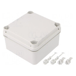 Carcasă Universală Gri Deschis 111x111x68mm IK07 | Electronic-mag.ro | Componente Electronice