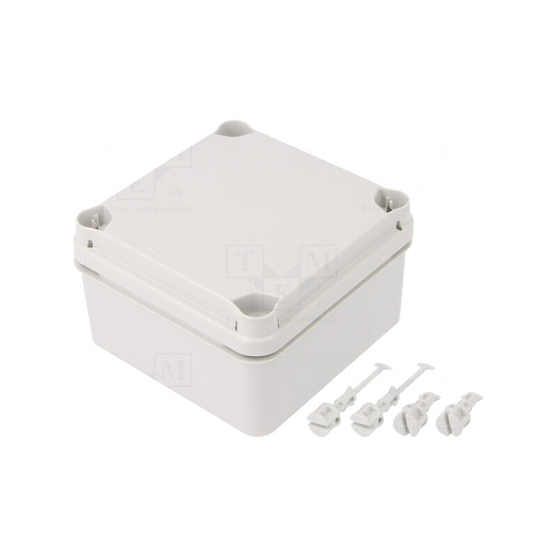 Carcasă Universală Gri Deschis 111x111x68mm IK07 | Electronic-mag.ro | Componente Electronice