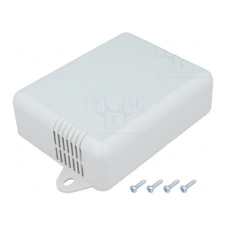 Carcasă montare pe perete ABS gri 90x115x37mm | Electronic-mag.ro | Componente Electronice