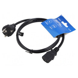 Cablu Alimentare 1,2m IEC C13 mamă 3x0,75mm2 | Electronic-mag.ro | Componente Electronice