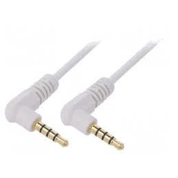 Cablu Jack 3,5mm 4pin 0,91m x2 | Electronic-mag.ro | Componente Electronice
