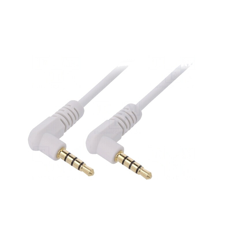 Cablu Jack 3,5mm 4pin 0,91m x2 | Electronic-mag.ro | Componente Electronice