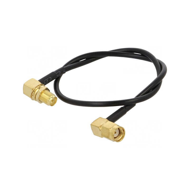 Cablu RP-SMA 50Ω 0,3m Negru în Unghi | Electronic-mag.ro | Componente Electronice Cablu RP-SMA 50Ω 0,3m Negru în Unghi | Electronic-mag.ro | Componente Electronice