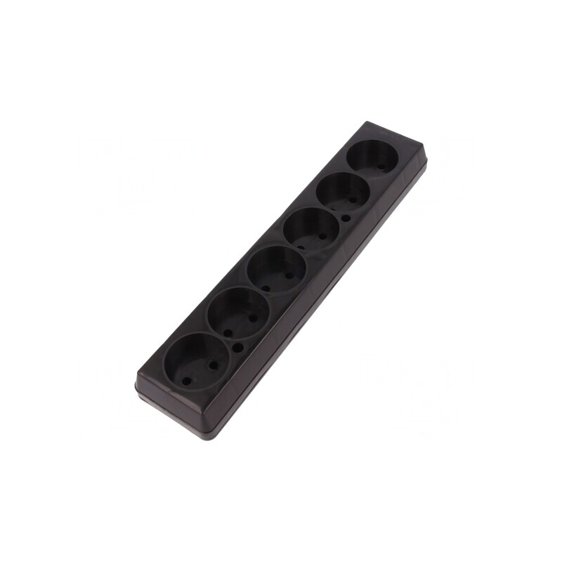 Conector Alimentare AC Mamă Splitter 2P 250V 16A Negru | Electronic-mag.ro | Componente Electronice