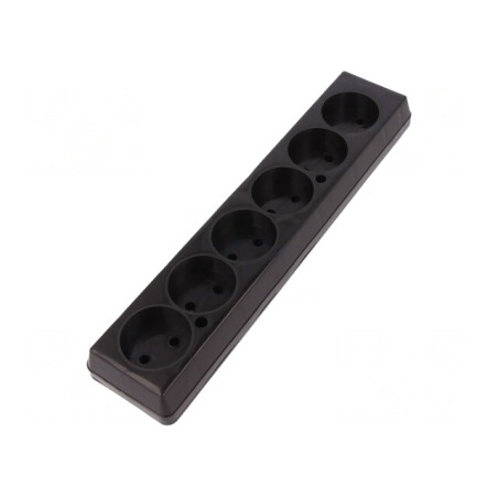 Conector Alimentare AC Mamă Splitter 2P 250V 16A Negru | Electronic-mag.ro | Componente Electronice