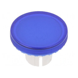 Lentilă buton 22mm albastră transparentă | Electronic-mag.ro | Componente Electronice
