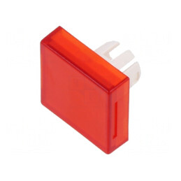 Lentilă Buton 22mm Roșie Transparentă Plastic | Electronic-mag.ro | Componente Electronice