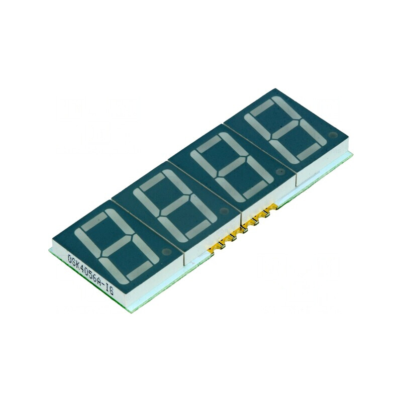 Afișaj LED 7 Segmente 14mm 4 Digiți Verde | Electronic-mag.ro | Componente Electronice