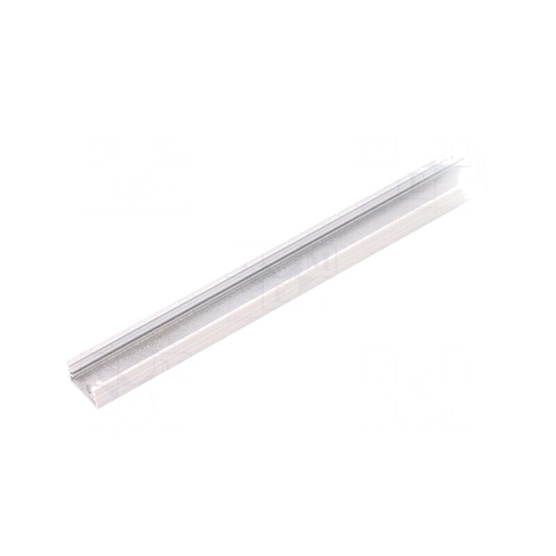 Profil LED Aluminiu Alb Slim 1m pentru Suprafețe | Electronic-mag.ro | Componente Electronice