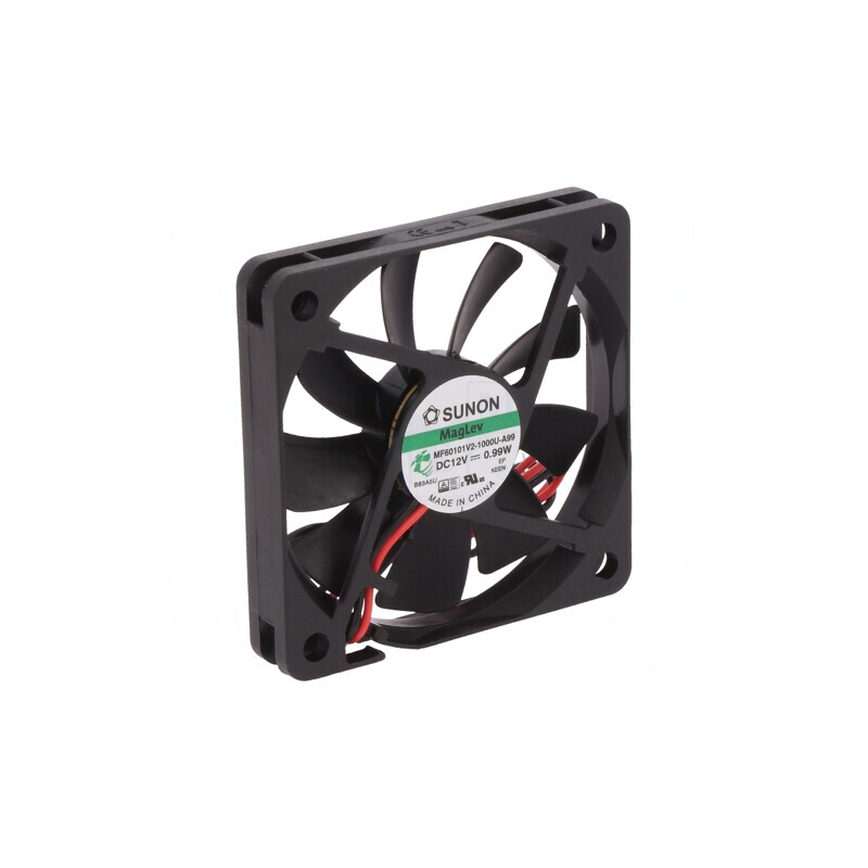 Ventilator DC axial 12V 60x60x10mm 24,17m3/h 25dBA | Electronic-mag.ro | Componente Electronice