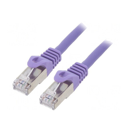Patch cord S/FTP Cat6a LSZH Violet 3m Cablexpert | Electronic-mag.ro | Componente Electronice