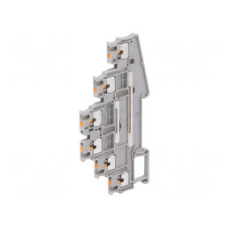 Conector Șine 0,14-1,5mm2 3 Piste 6 Borne Gri | Electronic-mag.ro | Componente Electronice