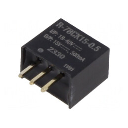 Convertor DC/DC 18-40V la 15V 500mA SIP3 THT | Electronic-mag.ro | Componente Electronice