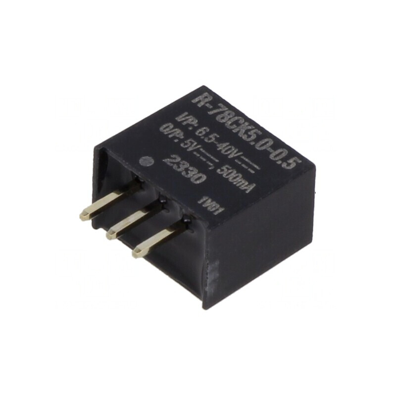 Convertor DC/DC 6.5-40V la 5V 500mA SIP3 THT | Electronic-mag.ro | Componente Electronice