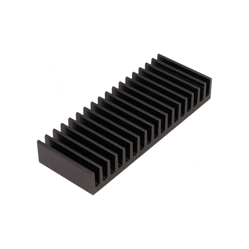 Radiator Negru cu Aripioare 37.5mm x 100mm | Electronic-mag.ro | Componente Electronice
