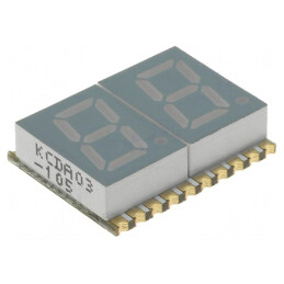 Afișaj LED 7 Segmente 7.62mm 2 Digiti Roșu | Electronic-mag.ro | Componente Electronice
