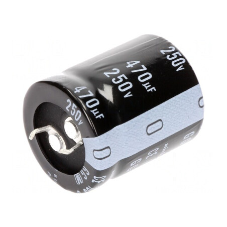 Condensator Electrolitic SNAP-IN 470uF 250VDC Ø25x30mm | Electronic-mag.ro | Componente Electronice