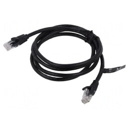 Patch Cord U/UTP Cat6 Negru 10m | Electronic-mag.ro | Componente Electronice