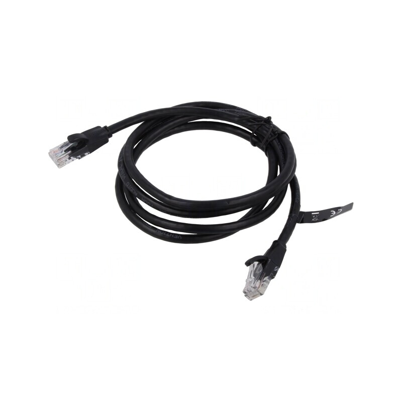 Patch Cord U/UTP Cat6 Negru 10m | Electronic-mag.ro | Componente Electronice