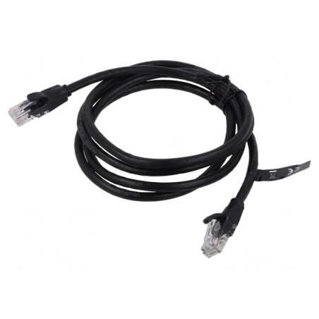 Patch Cord U/UTP Cat6 Negru 10m | Electronic-mag.ro | Componente Electronice