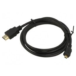 Cablu HDMI 1.4 la Micro HDMI 1.8m Negru | Electronic-mag.ro | Componente Electronice