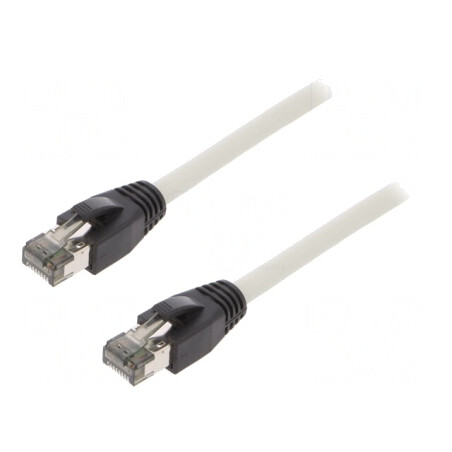 Cabluri de rețea S/FTP Cat 8.1 LSZH Gri 0,5m | Electronic-mag.ro | Componente Electronice